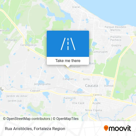 Rua Aristócles map