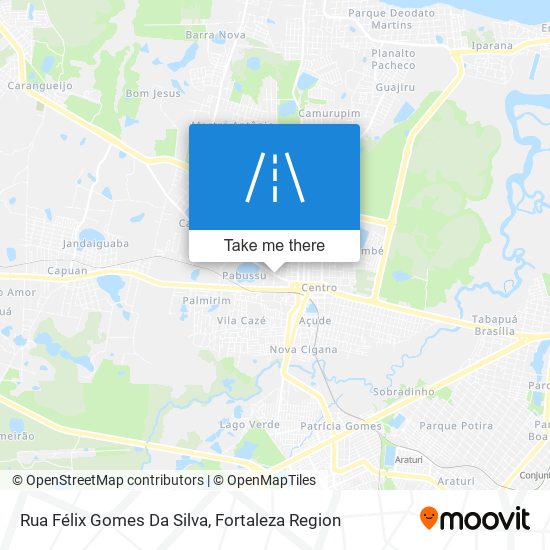 Mapa Rua Félix Gomes Da Silva