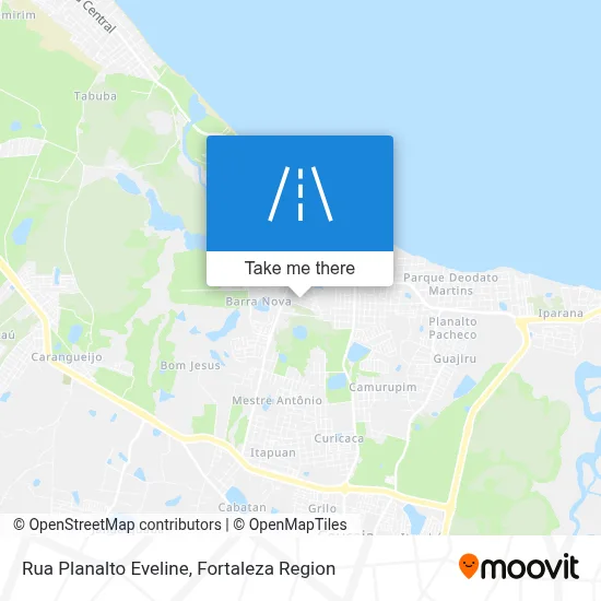 Rua Planalto Eveline map