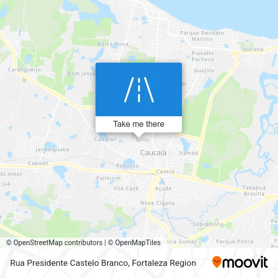 Rua Presidente Castelo Branco map