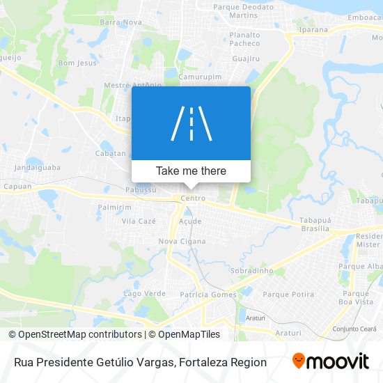 Mapa Rua Presidente Getúlio Vargas