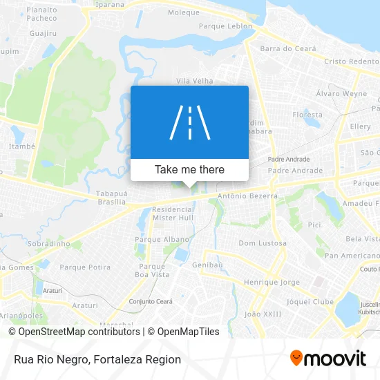 Rua Rio Negro map