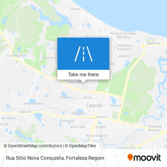 Mapa Rua Sitio Nova Conquista