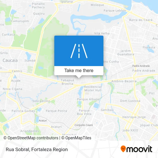 Rua Sobral map