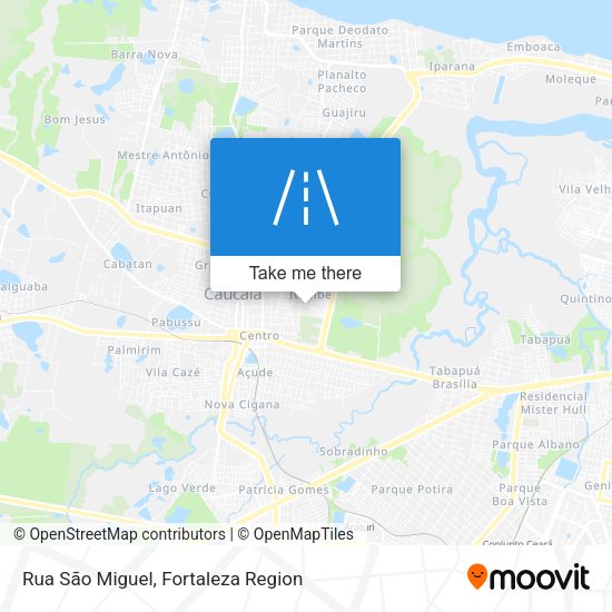 Rua São Miguel map