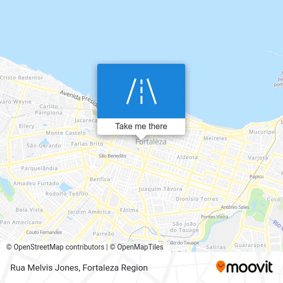Rua Melvis Jones map