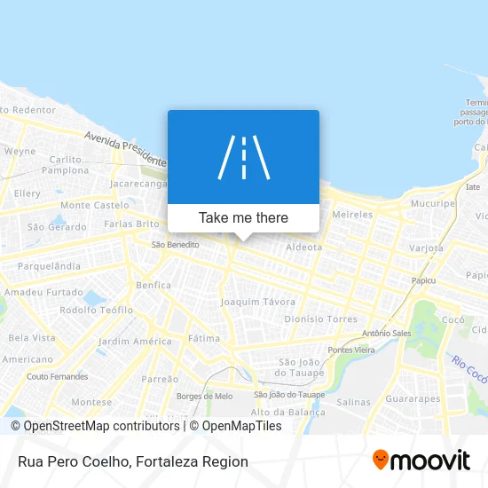 Rua Pero Coelho map