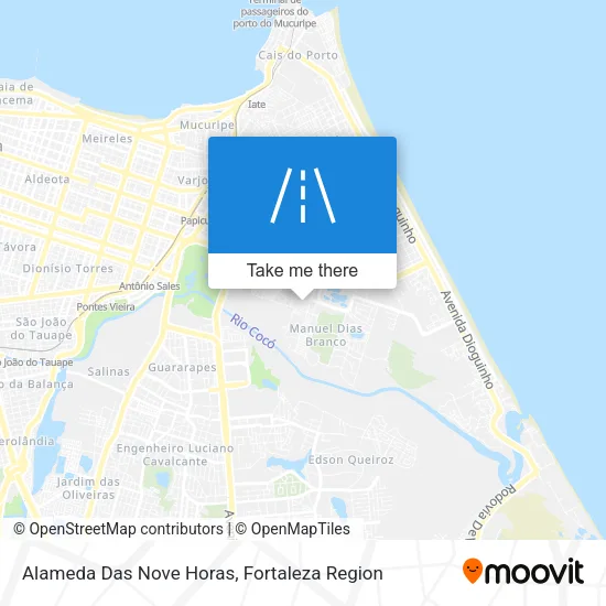 Alameda Das Nove Horas map