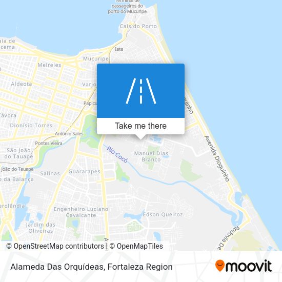Alameda Das Orquídeas map