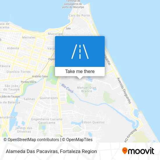 Alameda Das Pacaviras map