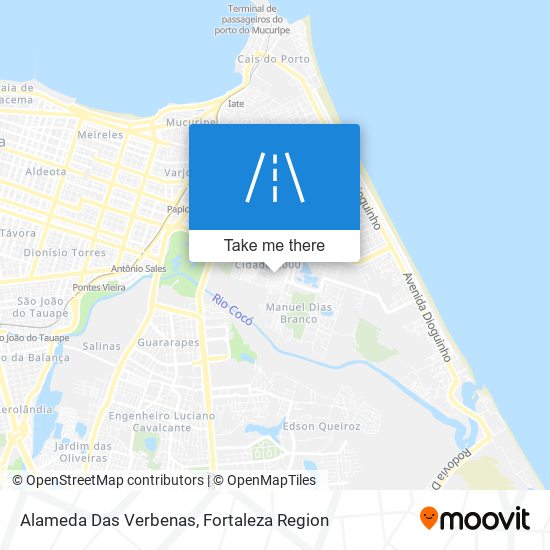 Alameda Das Verbenas map