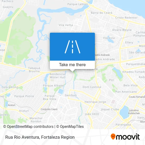 Rua Rio Aventura map