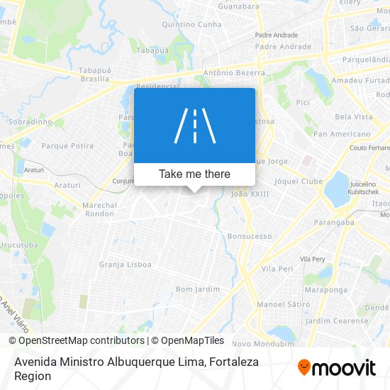 Mapa Avenida Ministro Albuquerque Lima