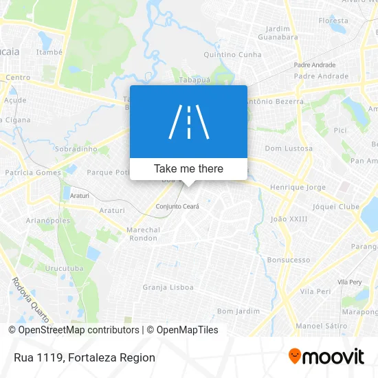 Rua 1119 map