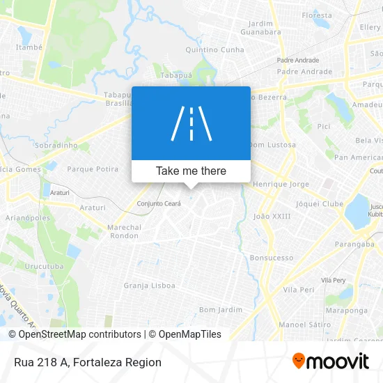 Rua 218 A map