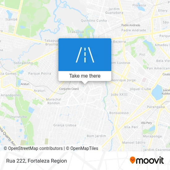 Rua 222 map