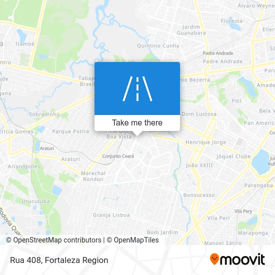 Rua 408 map