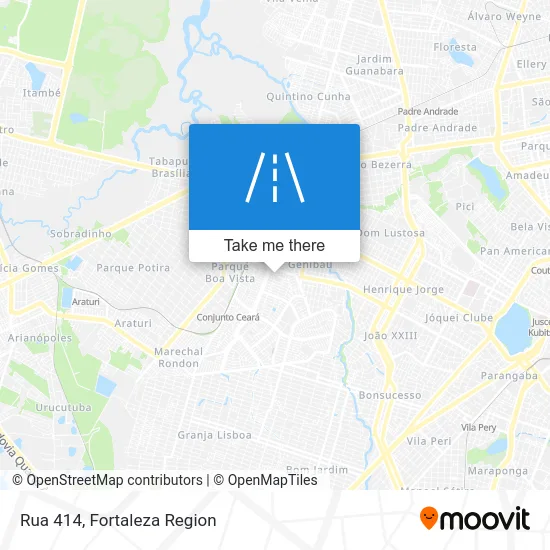 Rua 414 map