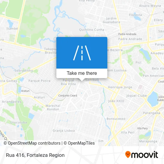 Rua 416 map