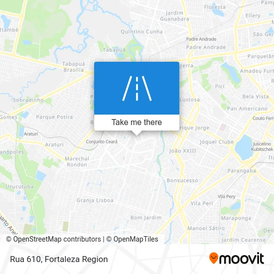 Rua 610 map