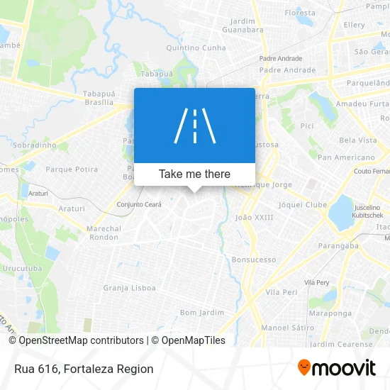 Rua 616 map