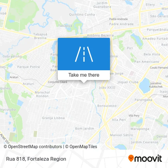 Rua 818 map