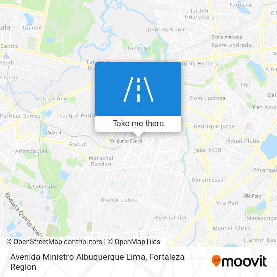 Avenida Ministro Albuquerque Lima map
