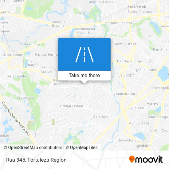 Rua 345 map