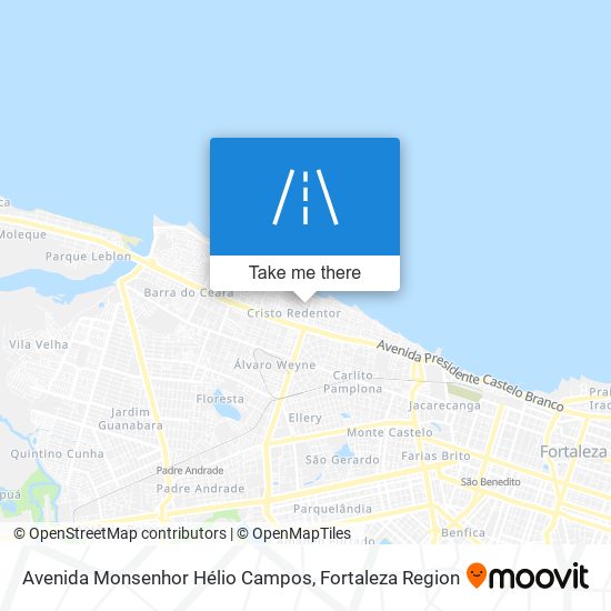 Avenida Monsenhor Hélio Campos map
