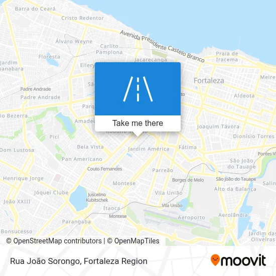 Rua João Sorongo map