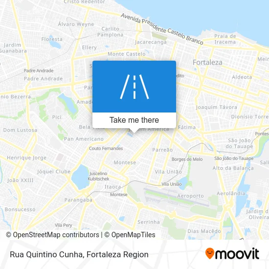 Rua Quintino Cunha map