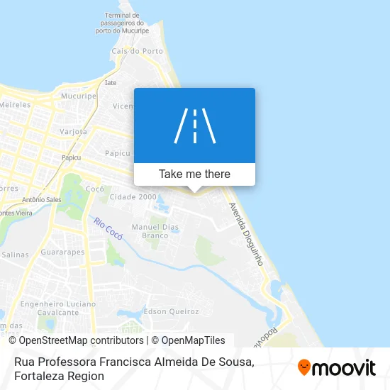 Rua Professora Francisca Almeida De Sousa map