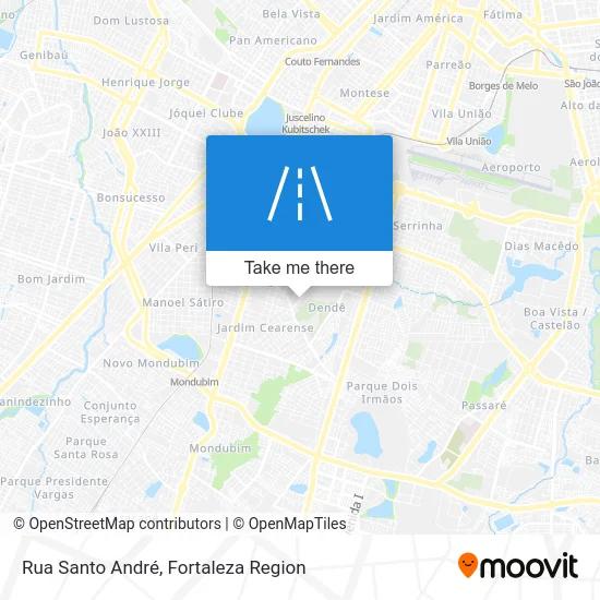 Rua Santo André map
