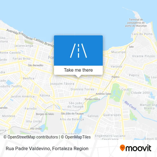 Rua Padre Valdevino map