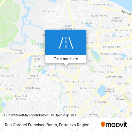 Rua Coronel Francisco Bento map