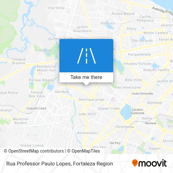 Rua Professor Paulo Lopes map