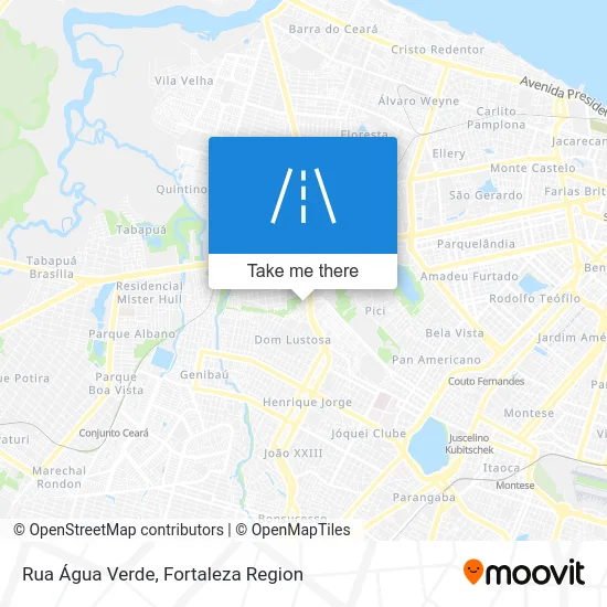 Rua Água Verde map