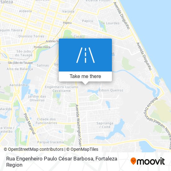 Mapa Rua Engenheiro Paulo César Barbosa