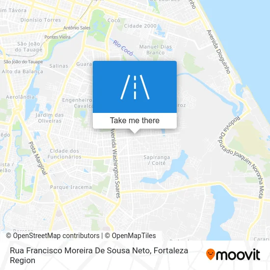 Rua Francisco Moreira De Sousa Neto map