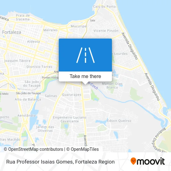 Rua Professor Isaias Gomes map