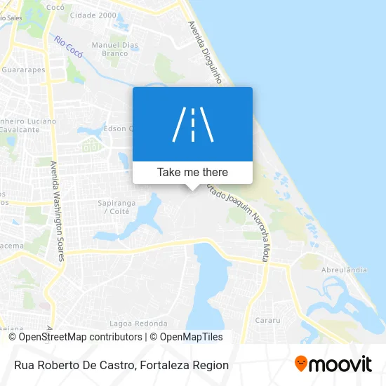 Rua Roberto De Castro map
