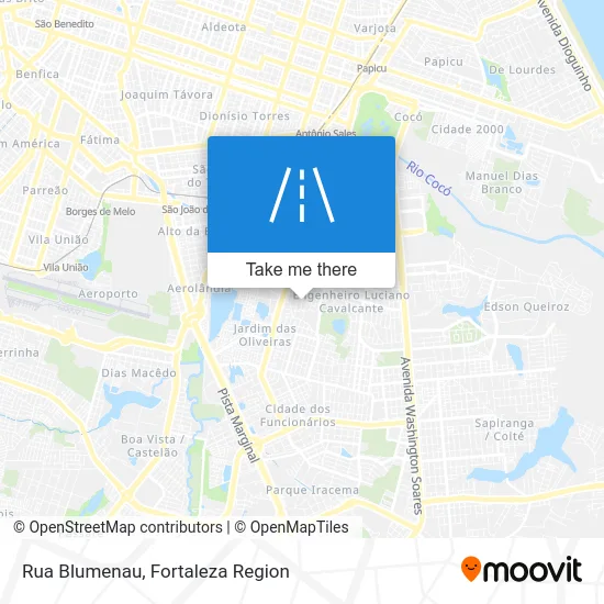 Rua Blumenau map
