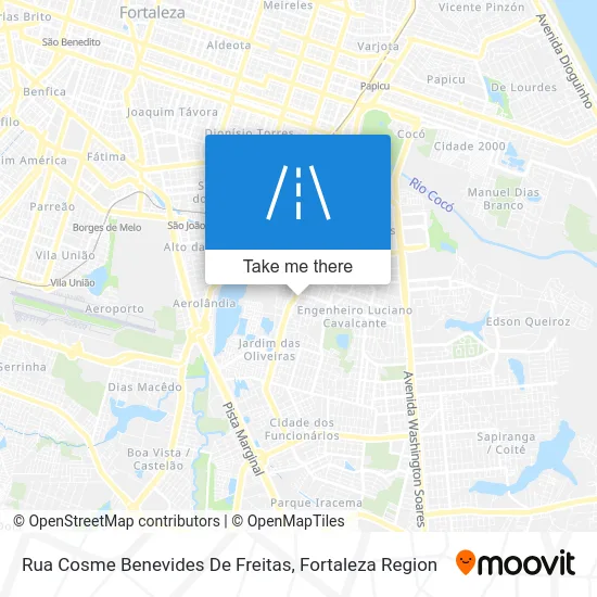 Rua Cosme Benevides De Freitas map