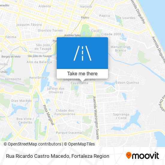 Mapa Rua Ricardo Castro Macedo