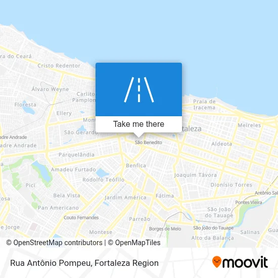 Rua Antônio Pompeu map