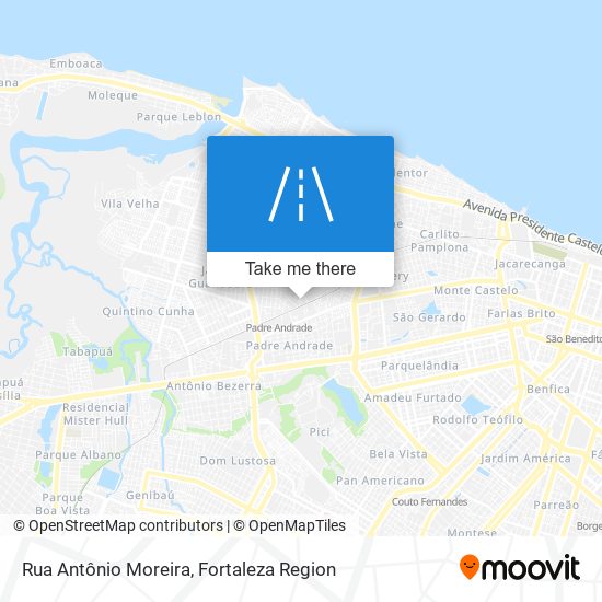 Mapa Rua Antônio Moreira
