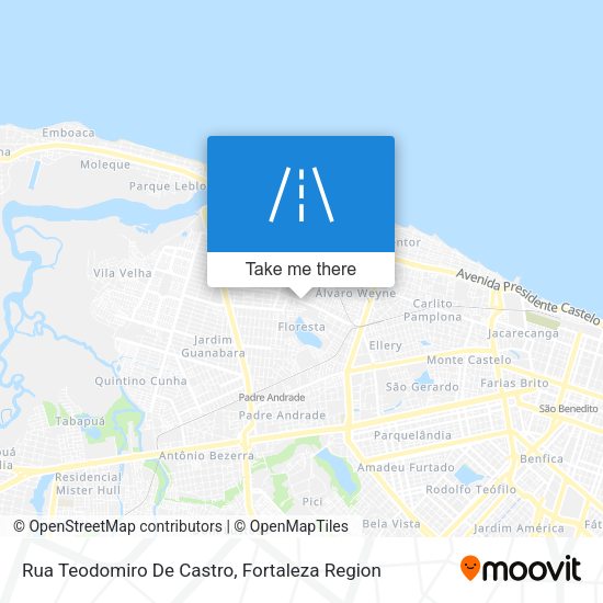 Rua Teodomiro De Castro map