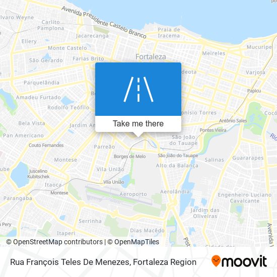 Mapa Rua François Teles De Menezes