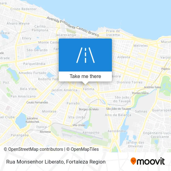 Rua Monsenhor Liberato map
