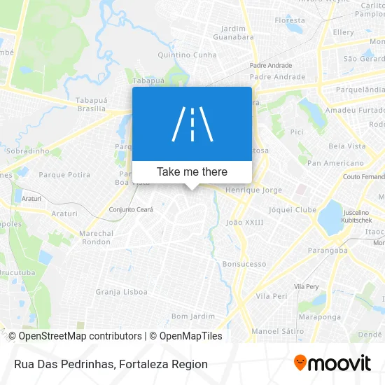 Rua Das Pedrinhas map